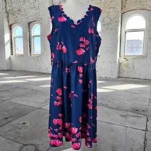 Lindy Bop Daria Midnight Poppy Dress 5XL